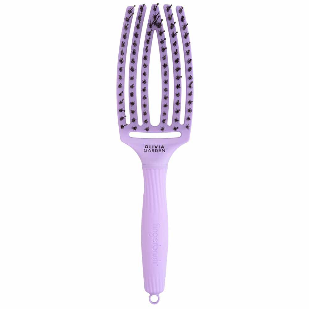 Olivia Garden Care Ionic Fingerbrush Hair Brush - Lavender