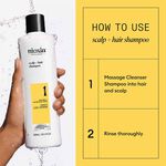 Nioxin System 1 Scalp + Hair Thickening Shampoo for Natural Hair with Light Thinning 300ml