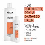 Nioxin System 4 Scalp + Hair Thickening Conditioner for Coloured, Dry and Damaged Hair with Progressed Thinning 1L