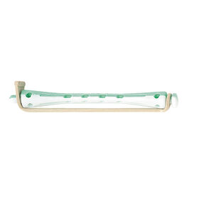 Sibel Vented Perm Rods Green/White, 6mm, Pack of 12