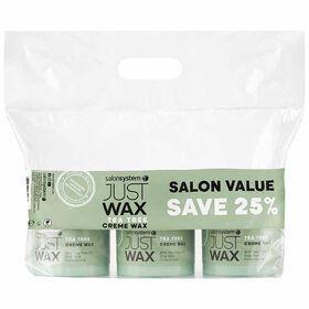 Just Wax Tea Tree Cr&egrave;me Wax Three Pots of 450g