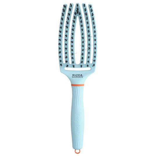 Olivia Garden Inner Child FingerBrush Care Iconic Boar & Nylon - Light Blue