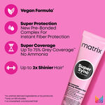 Matrix Super Sync Pre-Bonded Glossing Alkaline Demi-Permanent Hair Colour 4A Ash Cool 90ml