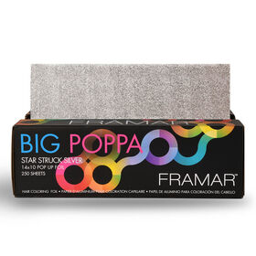 Framar Big Poppa Star Struck Silver Pop-Up Foil Sheets, 14x10 inch, Pack of 250