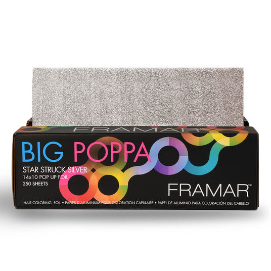 Framar Big Poppa Star Struck Silver Pop-Up Foil Sheets, 14x10 inch, Pack of 250