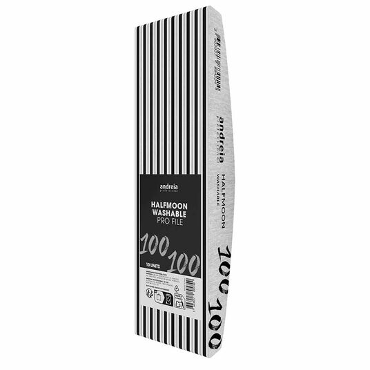 Andreia Professional Halfmoon Nail File 100/100 - Pack 10