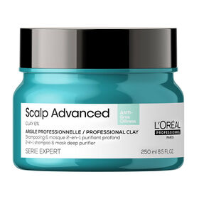 L'Or&eacute;al Professionnel Serie Expert Scalp Advanced Anti-Oiliness 2-in-1 Deep Purifier Clay Mask 250ml