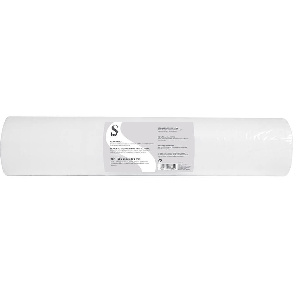 S-PRO 2-Ply Couch Roll 40m, 20 inch 100 Perforated Sheets