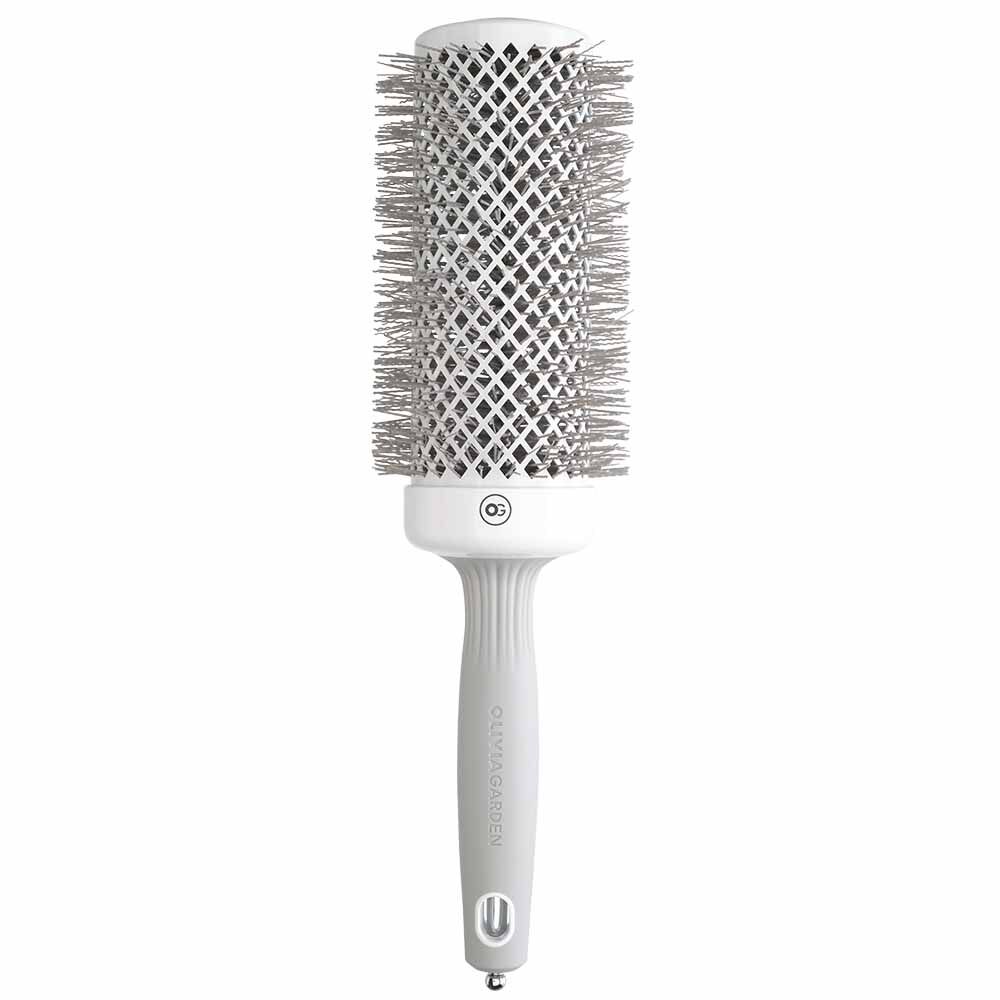 Olivia Garden Expert Blowout Round Hair Brush Speed White & Grey 55mm