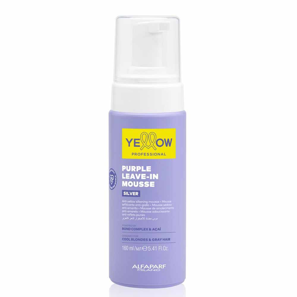 Yellow Professional Silver Purple Leave-In Mousse 160ml
