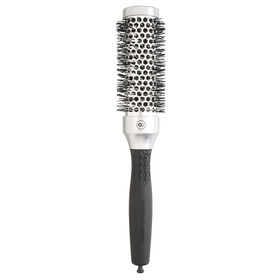 Olivia Garden Essential Blowout Classic Silver Round Hair Brush 35mm