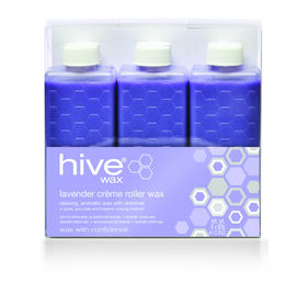 Hive of Beauty Lavender Shimmer Cr&egrave;me Roller Wax Refill Cartridges, Pack of 6 x 80g
