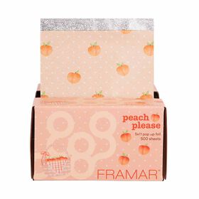 Framar Peach Please Pop-Up Hair Foil Sheets, 5x11, Pack of 500
