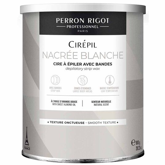 Perron Rigot Cir&eacute;pil Nacr&eacute;e Blanche Strip Pot Wax 800g