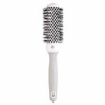 Olivia Garden Expert Blowout Round Hair Brush Shine White & Grey 35mm