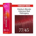 Wella Professionals Color Touch Demi-Permanent Hair Colour - 77/45 Medium Blonde Intensive Red Mahogany 60ml
