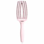 Olivia Garden Care Ionic Fingerbrush Hair Brush - Pastel Pink