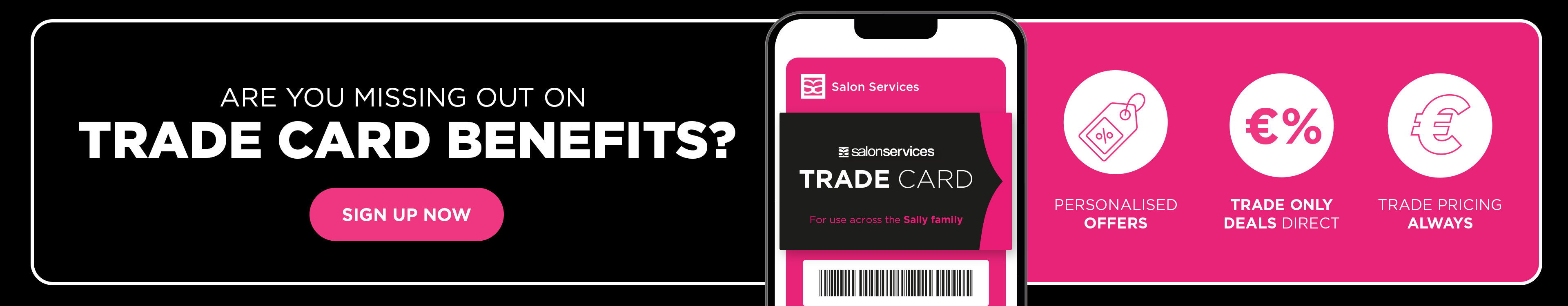 Salon Services Trade Card