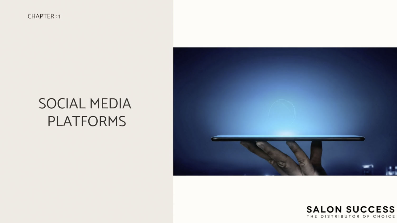 Social Media Platforms Chapter 1