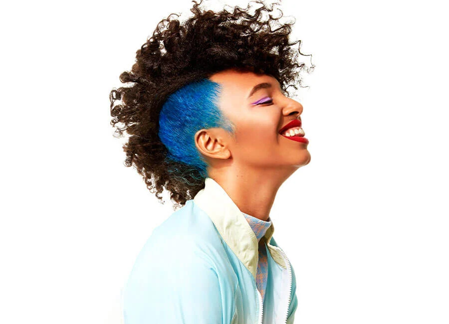 Wunderbar Freestyle Hair Color blue model image